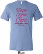 Breast Cancer Tee Hope Love Cure Tri Blend Tee