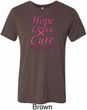 Breast Cancer Tee Hope Love Cure Tri Blend Tee