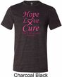 Breast Cancer Tee Hope Love Cure Tri Blend Tee
