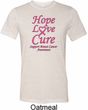 Breast Cancer Tee Hope Love Cure Tri Blend Tee