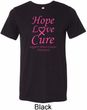 Breast Cancer Tee Hope Love Cure Tri Blend Tee