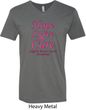 Breast Cancer Tee Hope Love Cure V-neck