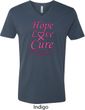 Breast Cancer Tee Hope Love Cure V-neck