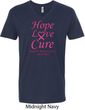 Breast Cancer Tee Hope Love Cure V-neck