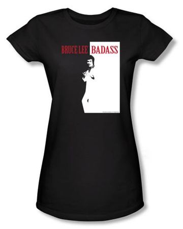 Bruce Lee Juniors T-shirt Badass Black