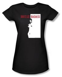 Bruce Lee Juniors T-shirt Badass Black