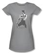 Bruce Lee Juniors T-shirt Chinese Characters Silver
