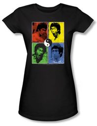 Bruce Lee Juniors T-shirt Enter Color Block Black
