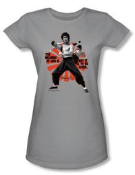 Bruce Lee Juniors T-shirt Meaning Of Life Gray
