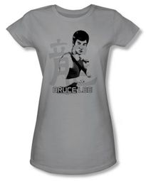 Bruce Lee Juniors T-shirt Punch Silver