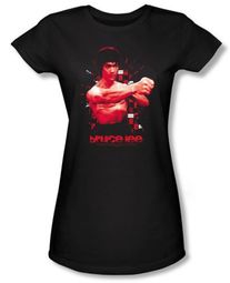 Bruce Lee Juniors T-shirt Shattering Fist Black