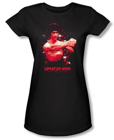 Bruce Lee Juniors T-shirt Shattering Fist Black