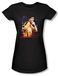 Bruce Lee Juniors T-shirt Yellow Jumpsuit Black