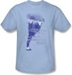 Bruce Lee Kids T-shirt Youth 10,000 Kicks Saying Light Blue