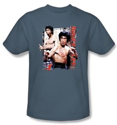 Bruce Lee Kids T-shirt Youth Enter Slate Blue