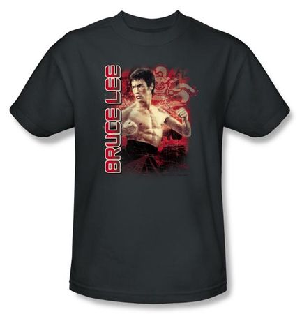 Bruce Lee Kids T-shirt Youth Fury Charcoal