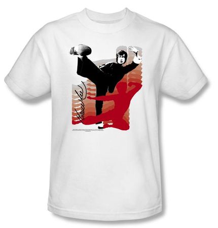 Bruce Lee Kids T-shirt Youth Kick It White