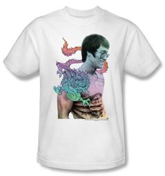 Bruce Lee Kids T-shirt Youth Little Bruce Dragon White
