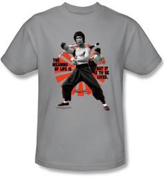 Bruce Lee Kids T-shirt Youth Meaning Of Life Gray