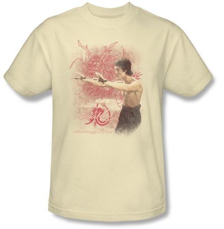 Bruce Lee Kids T-shirt Youth Power Of The Dragon Cream