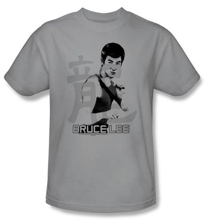 Bruce Lee Kids T-shirt Youth Punch Silver