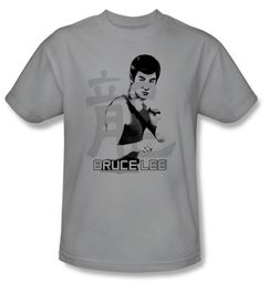 Bruce Lee Kids T-shirt Youth Punch Silver