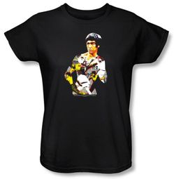Bruce Lee Ladies T-shirt Body Of Action Black