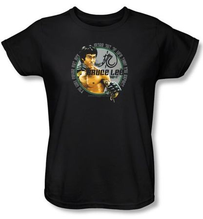 Bruce Lee Ladies T-shirt Expectations Black