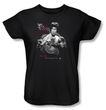 Bruce Lee Ladies T-shirt Fearless Dragon Black