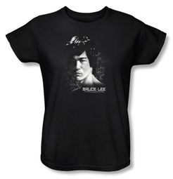 Bruce Lee Ladies T-shirt In Your Face Black