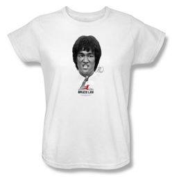 Bruce Lee Ladies T-shirt Self Help White