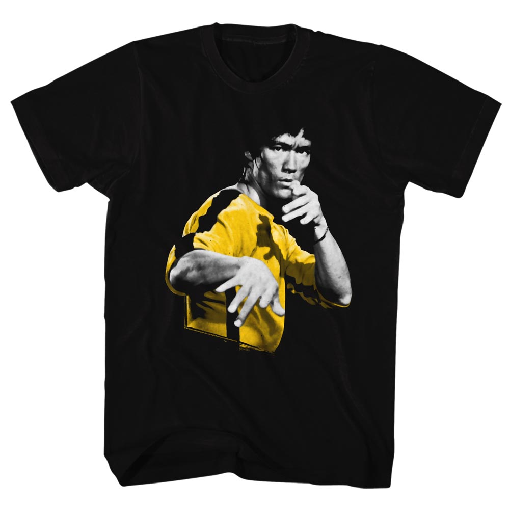 Bruce Lee Shirt Gold And Black Jumpsuit Black TShirt Bruce Lee Tshirts