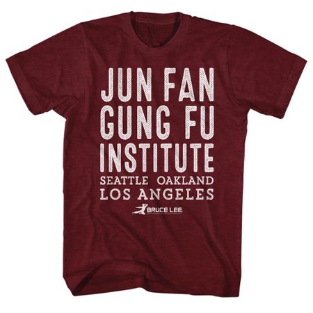 Bruce Lee Shirt Jun Fan Gung Fu Institute T-Shirt