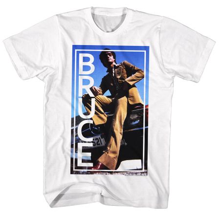 Bruce Lee Shirt On The Hood White T-Shirt