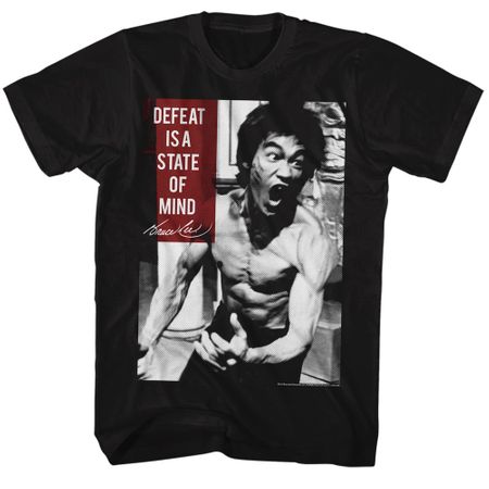 Bruce Lee Shirt State Of Mind Heather Black T-Shirt