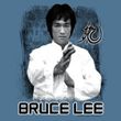 Bruce Lee T-Shirt Adult Concentrate Slate Blue