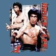 Bruce Lee T-shirt Adult Enter Slate Blue