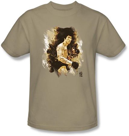 Bruce Lee T-shirt Adult Intensity Sand