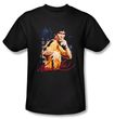 Bruce Lee T-shirt Adult Yellow Jumpsuit Black
