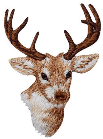 Buck Deer Iron-On Applique Patch