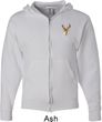 Buck Deer Patch Pocket Print Full Zip Hoodie
