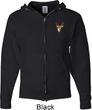 Buck Deer Patch Pocket Print Full Zip Hoodie