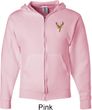 Buck Deer Patch Pocket Print Full Zip Hoodie