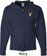 Buck Deer Patch Pocket Print Full Zip Hoodie