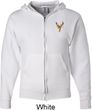Buck Deer Patch Pocket Print Full Zip Hoodie