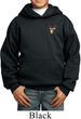 Buck Deer Patch Pocket Print Kids Hoodie