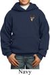 Buck Deer Patch Pocket Print Kids Hoodie