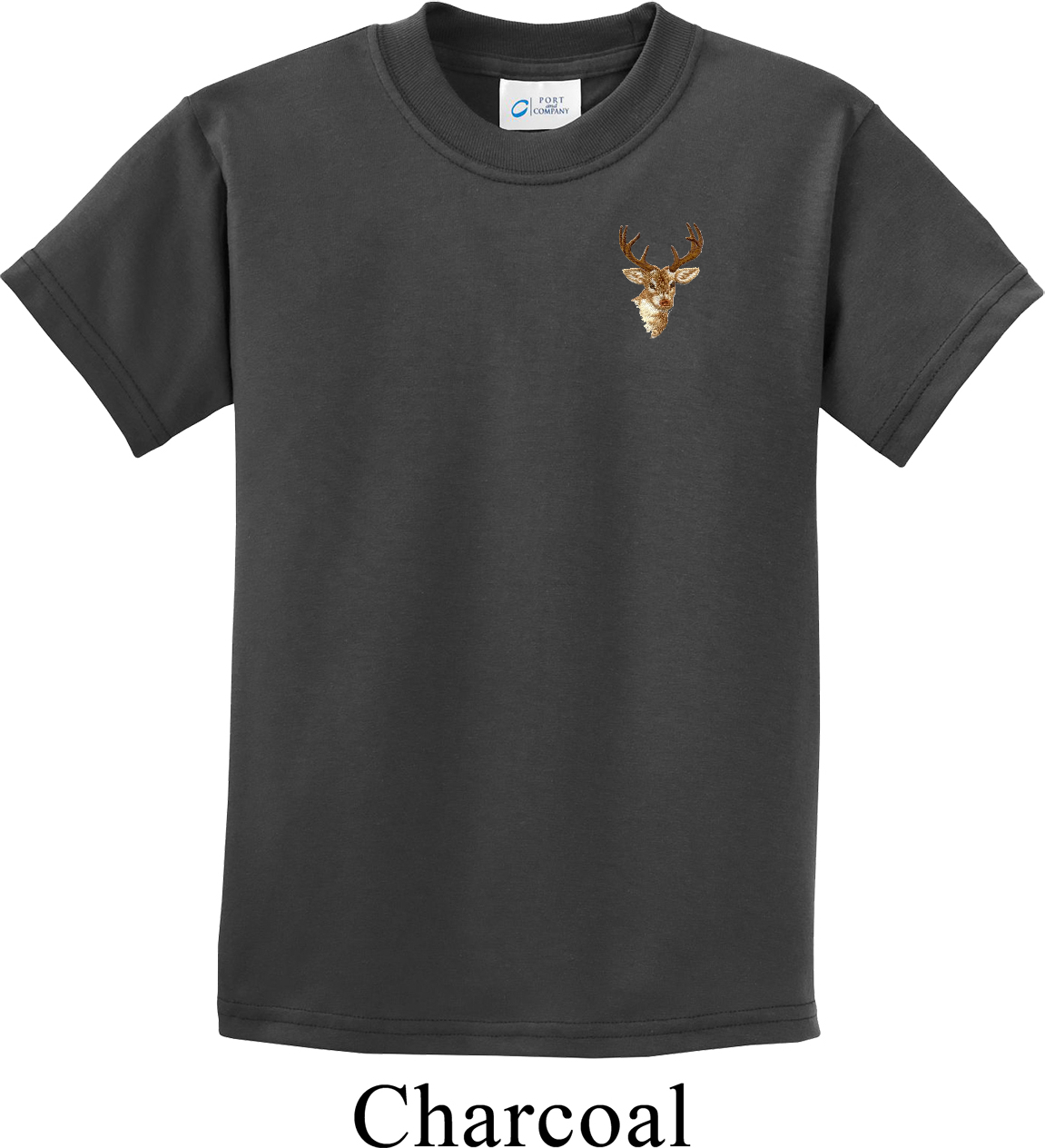 Buck Deer Patch Pocket Print Kids T-shirt