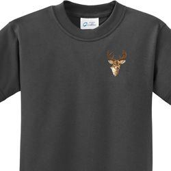 Buck Deer Patch Pocket Print Kids T-shirt