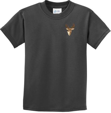 Buck Deer Patch Pocket Print Kids T-shirt